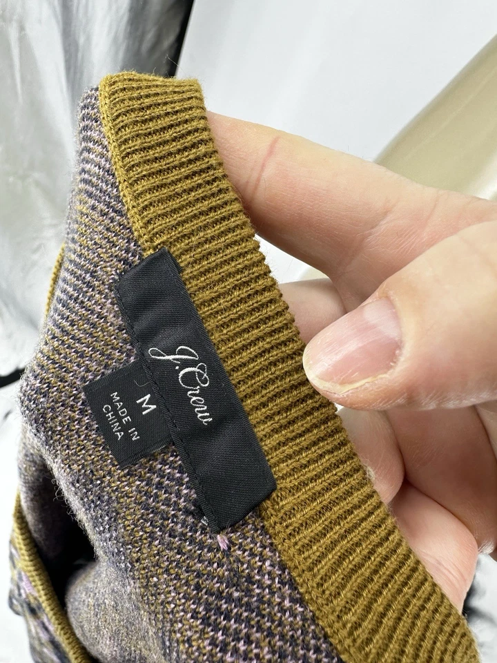 J. Suéter Crew Mediano para Mujer Estampado de Leopardo Cuello Redondo Mod Leopardo Mezcla de Lana KA7 Foto 4 de 4