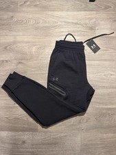 Under Armour Unstoppable Fleece Grid Joggers Men’s Size Small Black 1386544 NWT