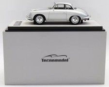 Tecnomodel 1/18 Porsche 356 Karmann Hardtop 1961 Metallic Silver Model Car