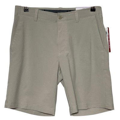 Grand Slam Shorts Mens 32x9 Tan Beige Golf Stretch 360 Active Waistband NEW