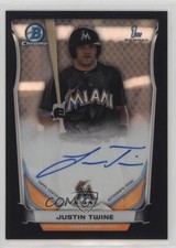 2014 Bowman Draft Chrome Pick Black Refractor 2/35 Justin Twine #BCA-JT Auto sh7