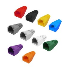 YIOVVOM RJ45 Strain Relief Boots Soft Plastic 2.7 x 1.5 x 1.6 cm, Colorful