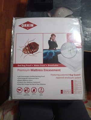 Orkin Premium Matress Encasement Bed Bug Proof Water Proof Breathable  Sz Twin