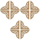 12 PCs Holzkasten -Ecke Protectors Chinesische Ränder Deckt Schutzschutzwachen