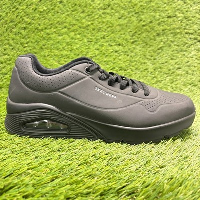 Skechers Uno-Stand on Air Mens Size 7.5E Black Athletic Running Shoes Sneakers