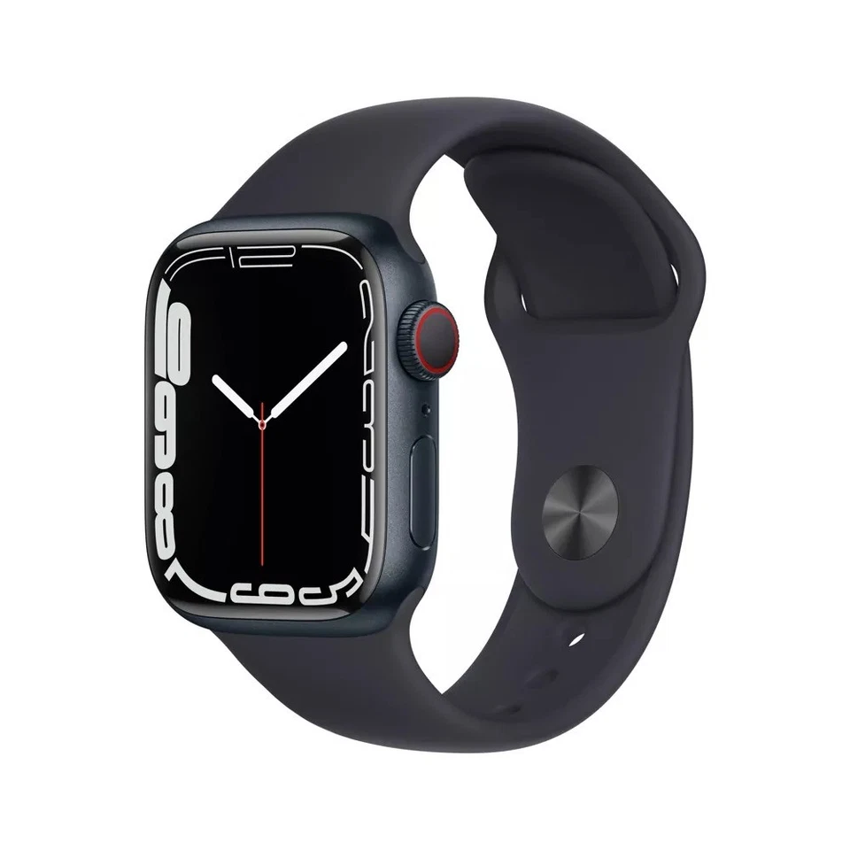 Apple Watch (GPS + LTE) Series 7 45MM Midnight Aluminum Case Midnight Sport Band