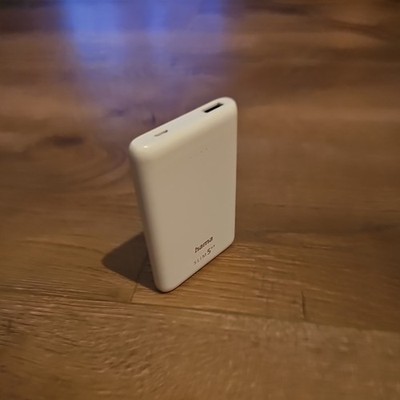 Hama Powerbank 201667 PowerPack SLIM5-HD 5000 mAh für alle USB Geräte Weiss