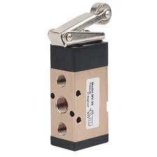 2 Position 5 Way Pneumatic Hand Pull Valve Roller Type Pneumatic Mechanical V...