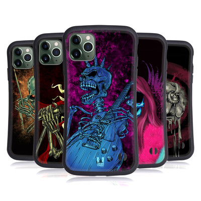 HEAD CASE DESIGNS SKULL OF ROCK HYBRID HÜLLE HUELLE FÜR APPLE iPHONES HANDYS