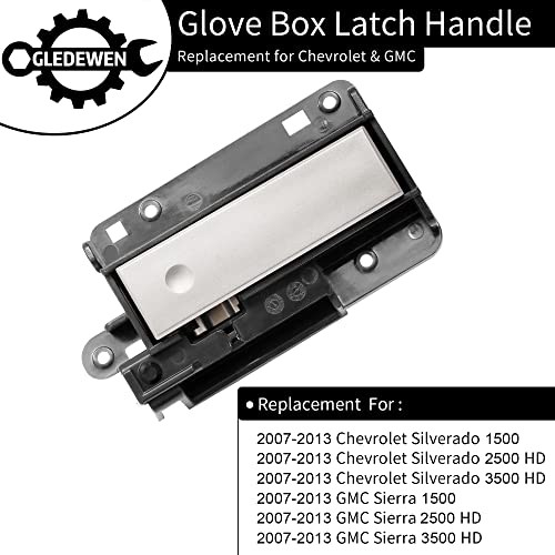  Glove Box Latch Handle, Compatible with 2007-2013 Chevy Glove Box Handle Black - Picture 3 of 8