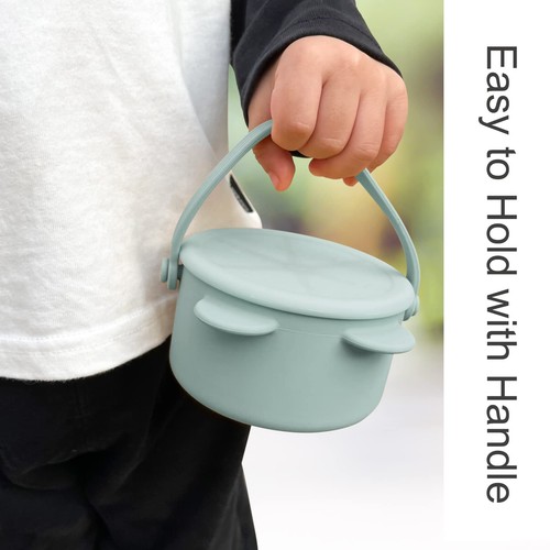 Snack Cups for Toddlers, Silicone Snacks Containers, Baby Food Catcher Spill ... - 第 5/6 張圖片