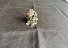 Statuetta Cane Cucciolo Argento Laminato MARCHETTI Recanati ItalyVintage Dog