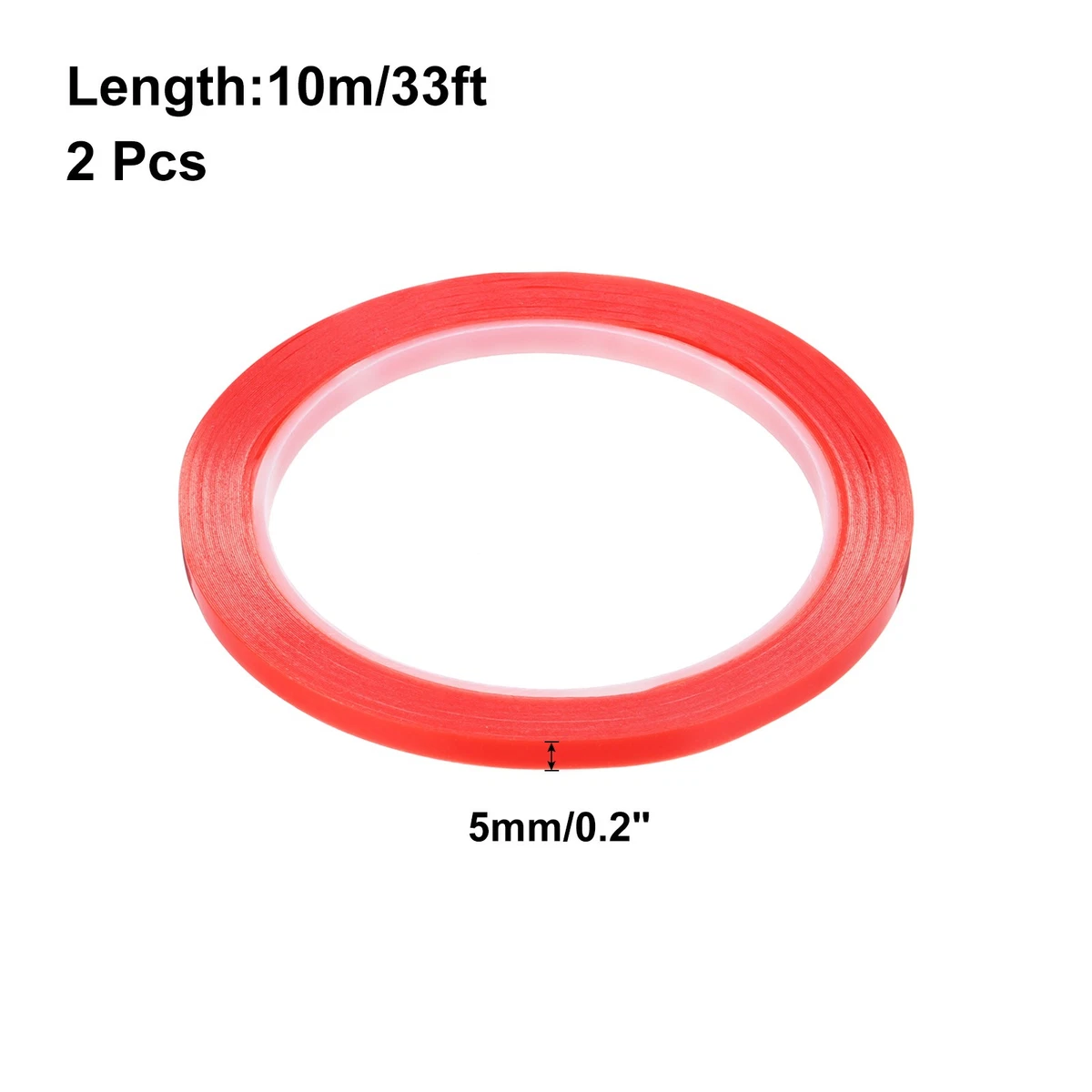 2 Piezas 5mm x 10m x 0.2mm Reparación de Teléfono Cinta Adhesiva Pantalla LCD Reparación Adhesivo