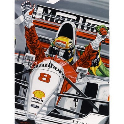 Ayrton Senna Last Victory Lithograph | eBay