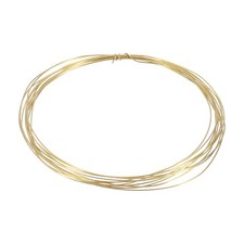 22 Gauge Brass Round Wire, 9.8 ft Craft Tarnish Resistant Beading Wires