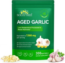 GMOLARSUSCO Aged Garlic Extract 7500mg Odorless Softgels for Heart Immune Suppor