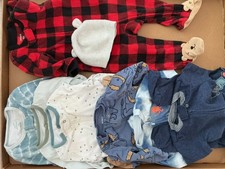 Lot of 8 Baby Boy 6/6-9 Months Body Sleepers Hat Assorted Brands Pre-owned