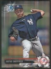 2017 Bowman Chrome Prospects #BCP132 Justus Sheffield New York Yankees 601