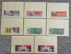 Vintage 1949-55 collection of SMOKEY BEAR PREVENT FOREST FIRES Ink Blotters NOS