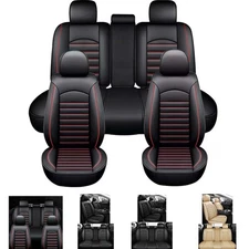For Toyota Tacoma Front Rear Seat Cover Full Set Leather 5-Seats Protector
