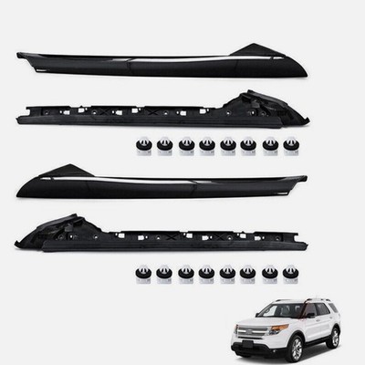 4Pcs For 11-19 Ford Explorer Left Right Side Windshield A-Pillar Molding Trim