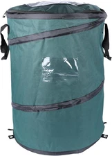 Deluxe Durable Pop-Up Trash Can – Collapsible Garbage Bin with Zippered Lid, Bag