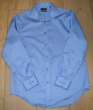 Calvin Klein Slim Fit Blue Non Iron Mens Shirt Blue 16 32/33