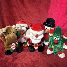 B&Q Singing Dancing Christmas Plush Toys Santa Snowman Reindeer Tree PenguinREAD