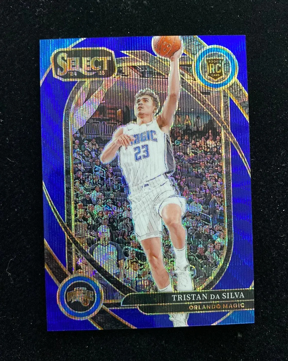 2024-25 Panini Select RC Tristan Da Silva 47/75 Blue Wave Prizm Courtside KM022