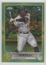 2022 Topps Chrome Sonic Green & Yellow Pulse Refractor 42/99 Rodolfo Castro u5u