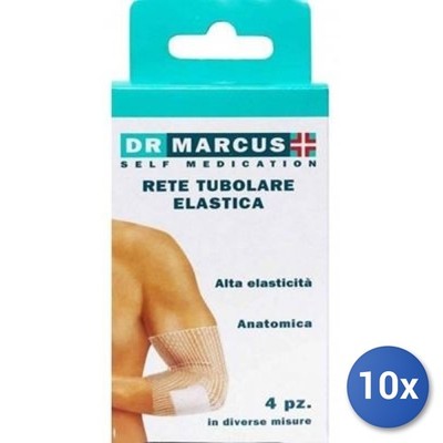 10x Bundle Dr. marcus Netz Tub 4 Elastik in Sortiert Weiß