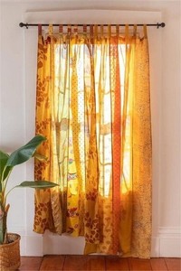 KLAVATE Silk Curtain Patchwork Saree 84 in NOTE ONE PANEL ONLY