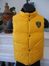 POLO RALPH LAUREN BOYS DOWN QUILTED REVERSIBLE CREST LOGO VEST JACKET SIZE 7