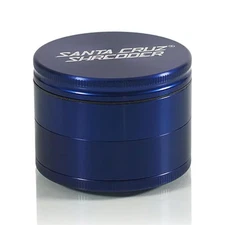 Metal Spice Grinder Made in USA (Large (2.7 Inch), Blue)