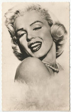 Antique Original Vintage 1950s Marilyn Monroe Rare Real Photo postcard