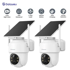 Galayou 2K 3MP Wireless Solar Security Cameras Outdoor Home Color Night Vision