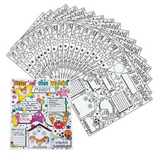 Color Your Own "Star Of The Week" Posters, DIY Craft Kits, 30 Pieces