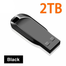 2TB USB 3.0 Flash Drive Memory Stick High Speed Metal Waterproof Black