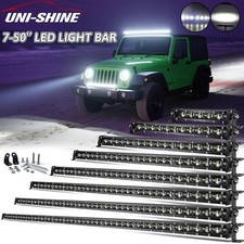 Slim 7 14 20 26 32 38 44 50 Single Row Led Light Bar Spot Offroad Truck Atv Suv Slim 7 14 20 26 32 38 44 50 Single Row Led Light Bar Spot Offroad Truck Atv Suv