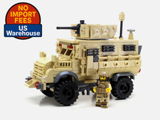 Battle Brick MRAP Army APC – Custom Military Set w/ 290+ Real LEG0 Bricks & Mini