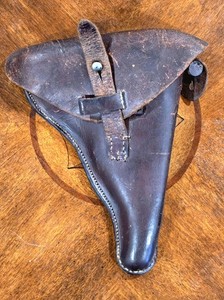 German Army Military WWI Artillery Luger P08 Pistol Holster Shortened Regiment