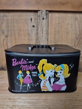 Barbie Midge Travel Pals Doll Case Train Black Vinyl Suitcase 1964 Mattel