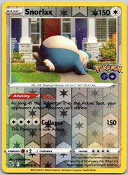 Snorlax 055/078 Pokémon GO Reverse Holo Holo Rare