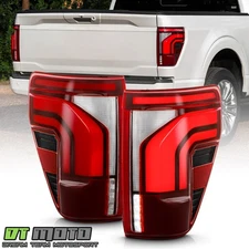 For 2024-2025 Ford F150 Incandescent Upgrade Full LED Tail Lights Brake Lamps