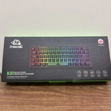 NWB Ziyoulang K61 62 Keys RGB Backlight Mechanical Gaming Keyboard UK Layout