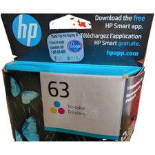 HP TRI-COLOR 63 BNIB ORIGINAL CARTRIDGE Oct 2023
