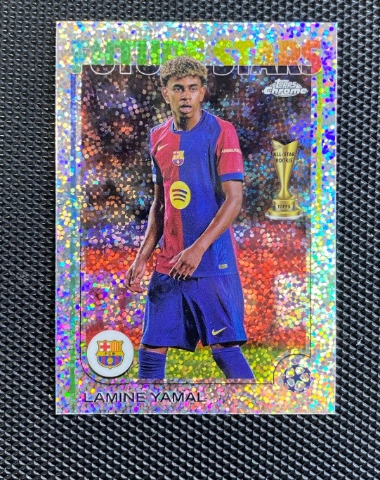Lamine Yamal 2024-25 Topps Chrome UCC Future Stars Speckle Refractor #27