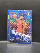 2020-21 Donruss Optic Zion Williamson #22 Elite Dominators Blue #34/49 Pelicans