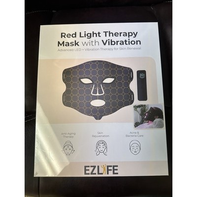 Red Light Face Mask with Vibration Skin Renewal NEW EZLIFE LED Face Mask Healing