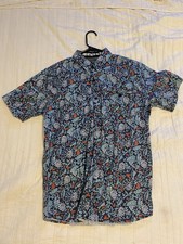 Men  s Short Sleeve Salty Crew Button Down Size M